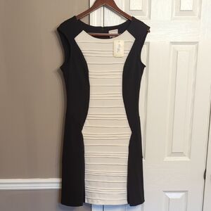 NWT Black and Cream Dress Winter Wedding Holiday Party